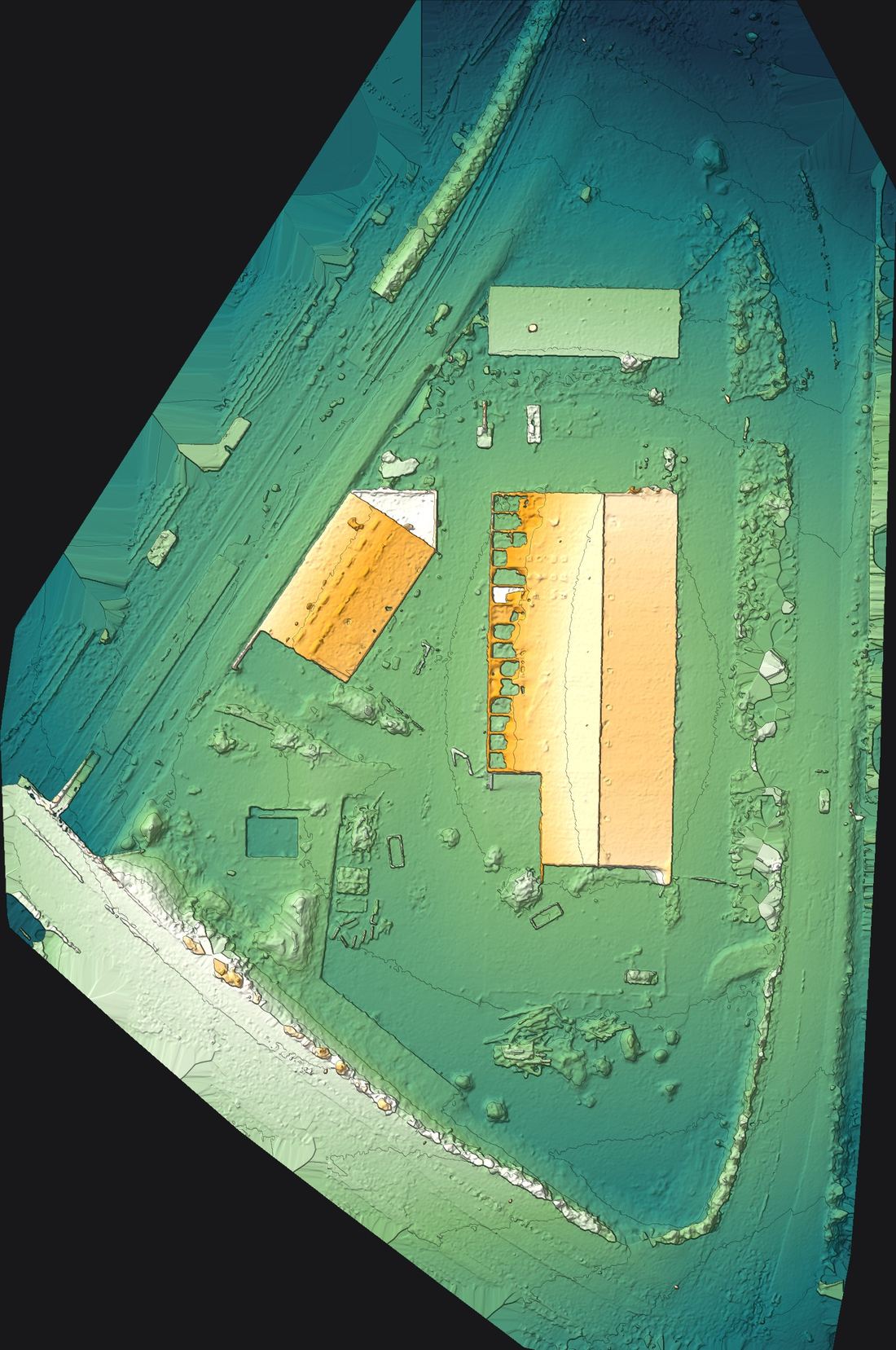 Digital højdemodel med 1-meter koter