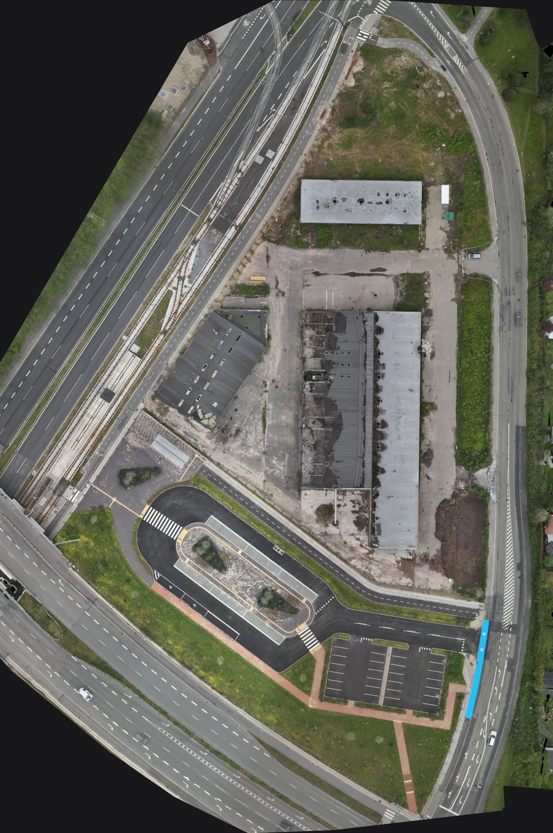 Ortofoto af erhvervsgrunden, juli 2025
